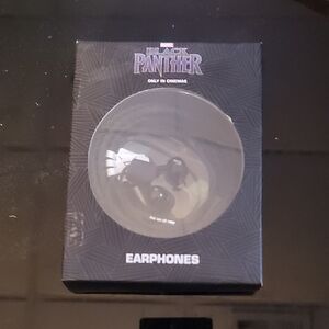 Marvel Black Panther Earphones - Black and White